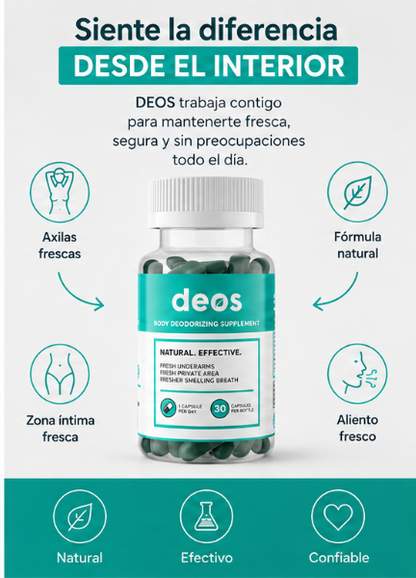 DEOS – Suplemento Natural para el Control del Olor Corporal
