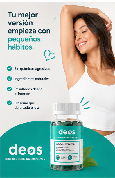 DEOS – Suplemento Natural para el Control del Olor Corporal
