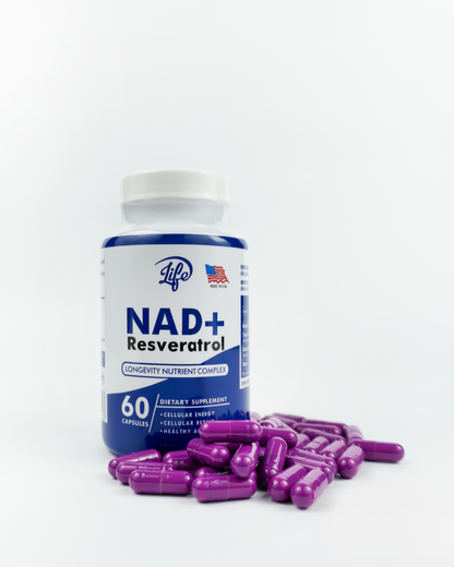 NAD+ Resveratrol – Energía y Envejecimiento Saludable