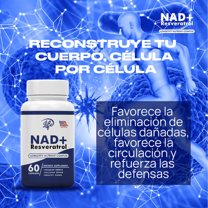 NAD+ Resveratrol – Energía y Envejecimiento Saludable