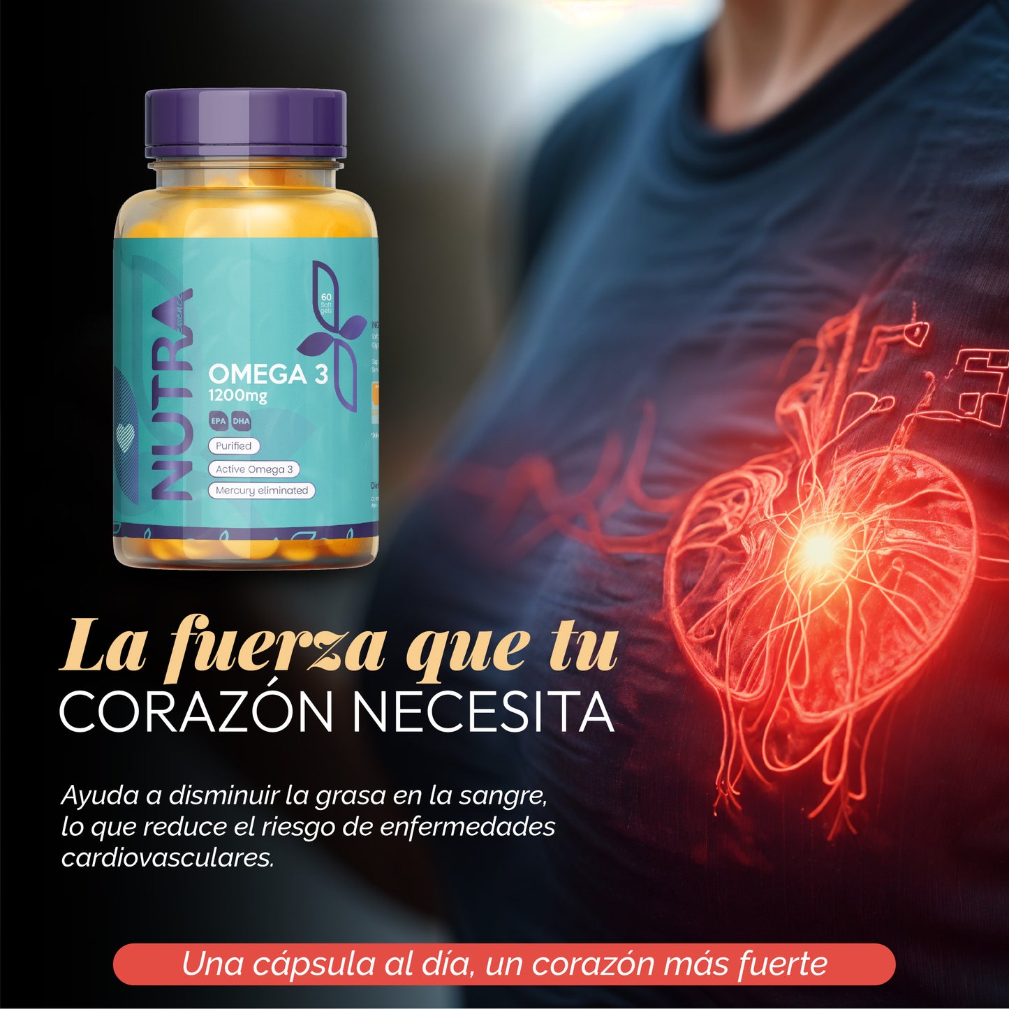 OMEGA 3 1200 MG X 60 SOFGEL- LIBRE DE MERCURIO